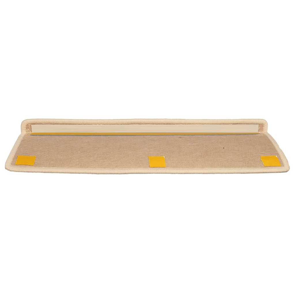 Stufenmatten 15 Stk. 65x21x4 cm Dunkelbeige Rechteckiger Rand