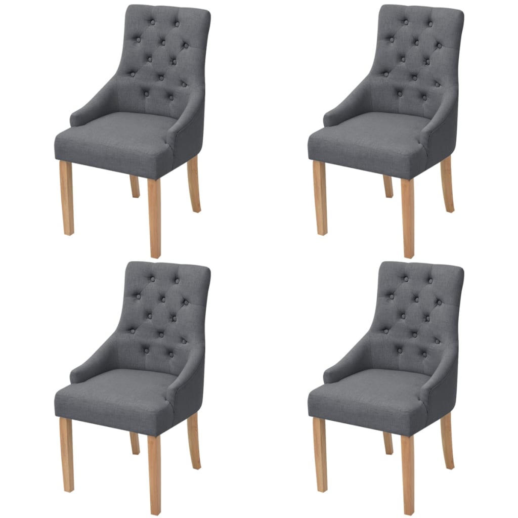 Esszimmerstühle 2 Stk. Creme Stoff