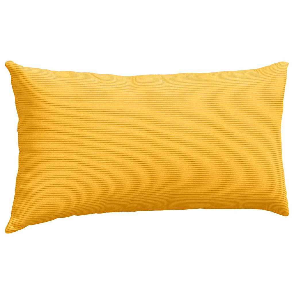 Sofakissen 2 Stück Hellgrau 50 x 30 cm Cordstoff