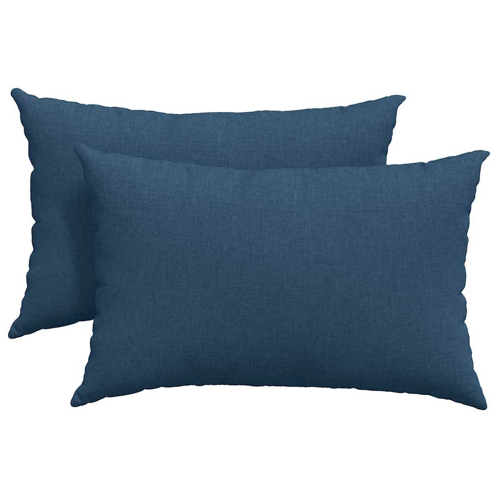 Sofakissen 2 pcs Hellgrau 50 x 30 cm Stoff