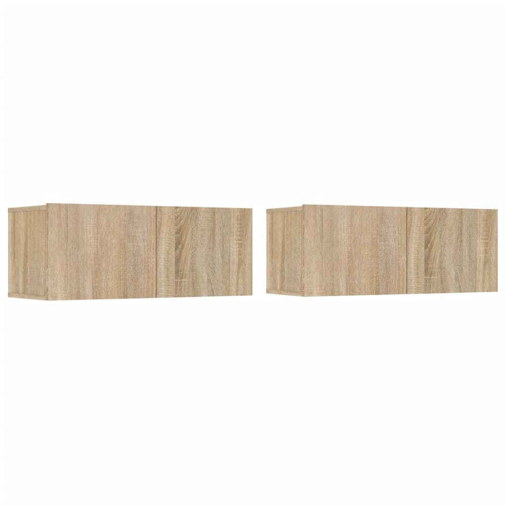 4-tlg. TV-Schrank-Set Weiß Holzwerkstoff