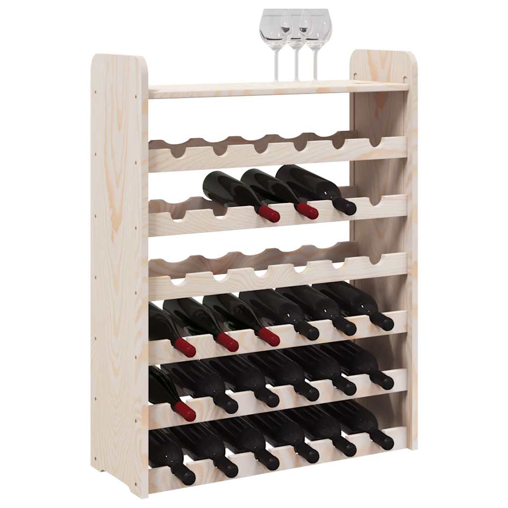 Weinregal 33x25x37 cm Massivholz Kiefer