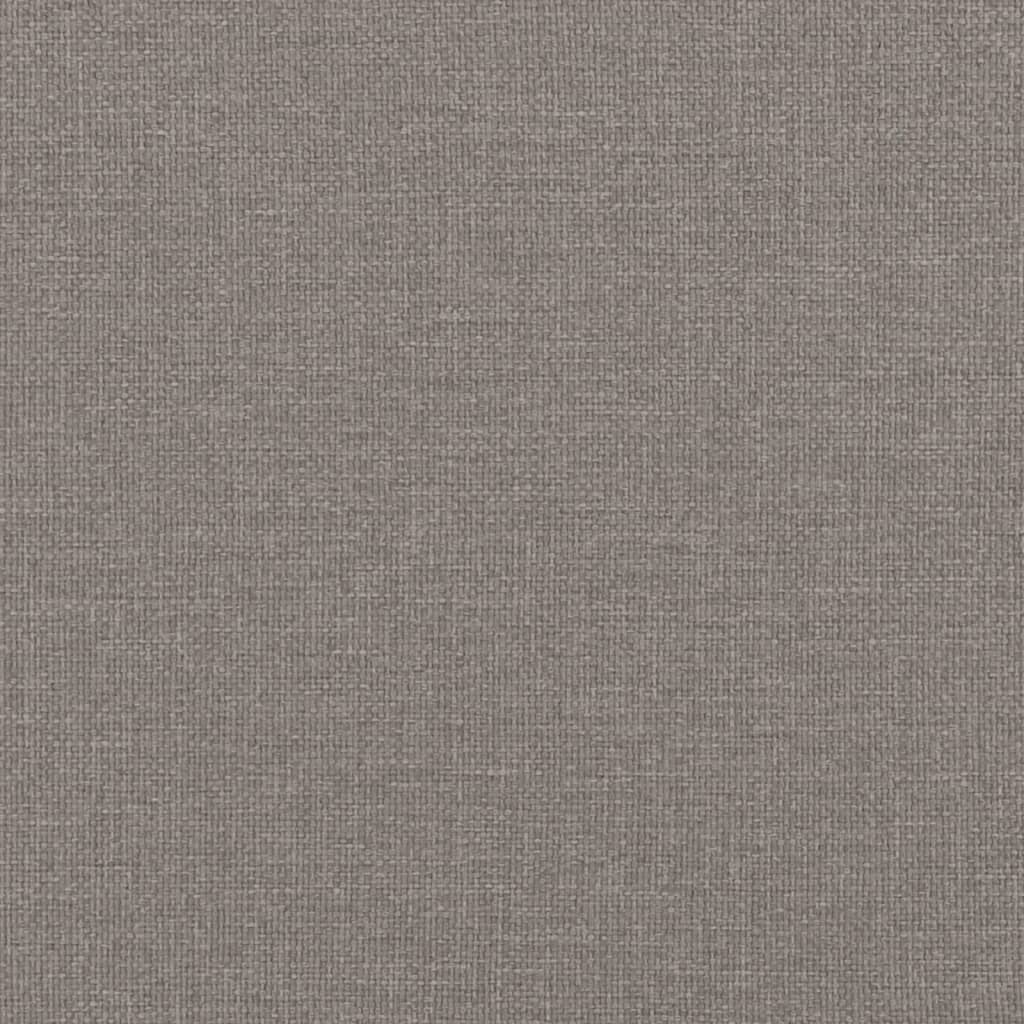 2-Sitzer-Sofa mit Zierkissen Braun 120 cm Stoff