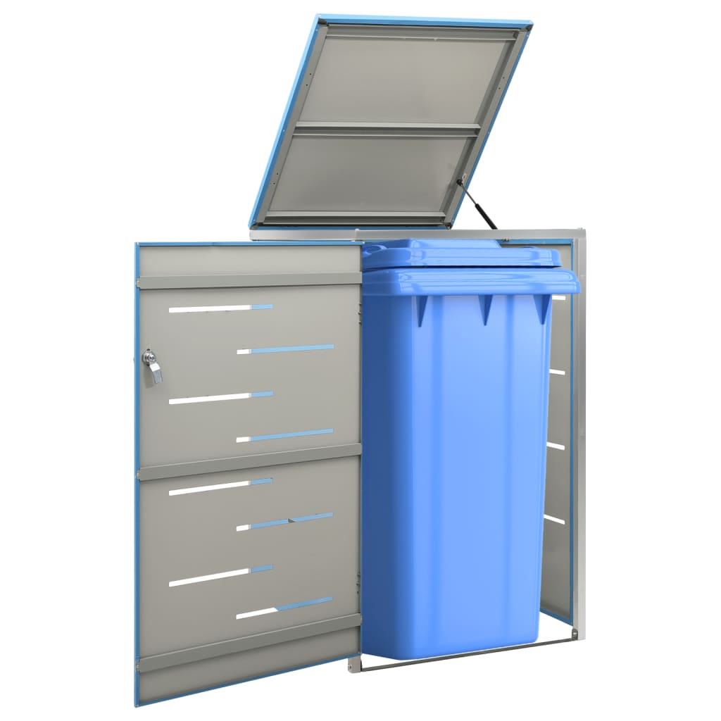 Mülltonnenbox für 3 Tonnen 207x77,5x112,5 cm Edelstahl