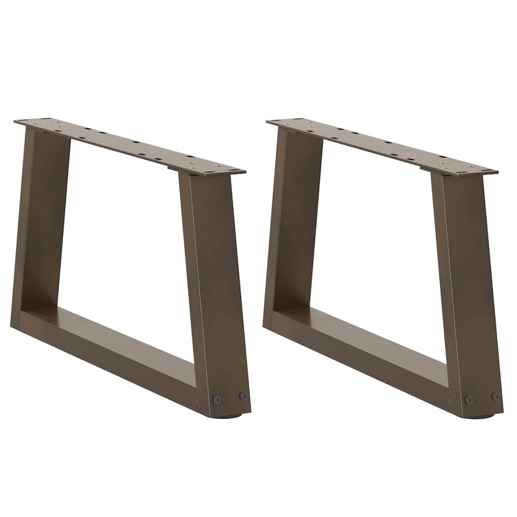 Couchtischbeine V-Form 2 Stück Schwarz 30x(30-31,3) cm Stahl