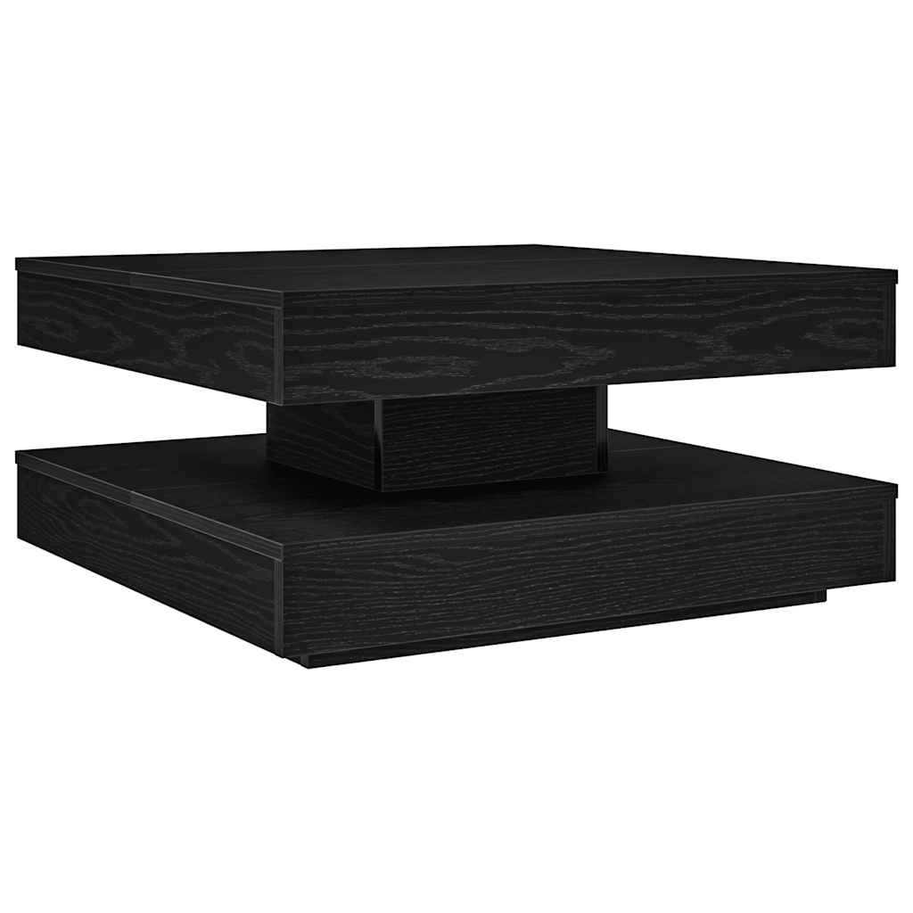 Couchtisch 360-Grad Drehbar Weiß 90x90x34,5 cm