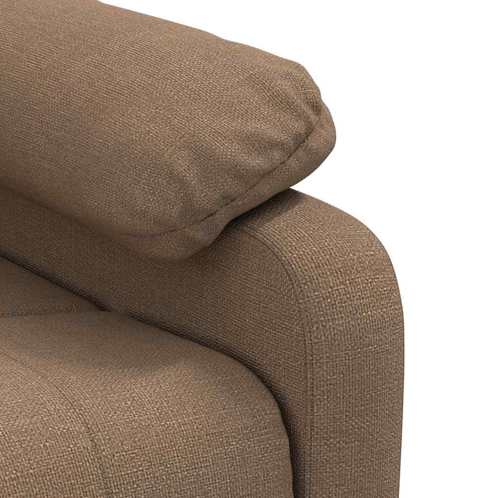 Massagesessel Hellgrau Stoff