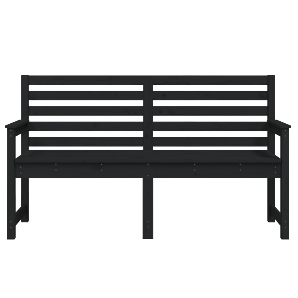 Gartenbank Grau 109x48x91,5 cm Massivholz Kiefer
