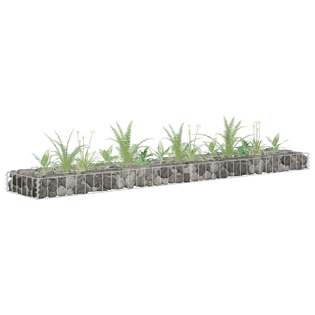 Gabionen-Hochbeet Verzinkter Stahl 90x30x10 cm