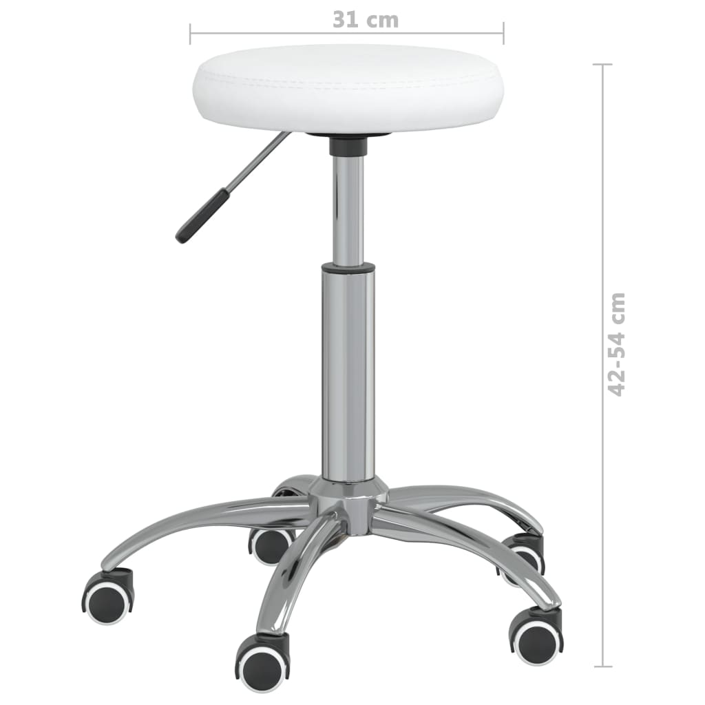 Massagehocker Kunstleder Schwarz