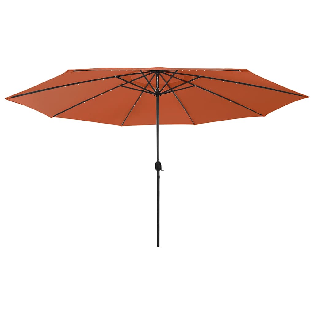 Sonnenschirm mit LED-Beleuchtung 400 cm Sandweiß
