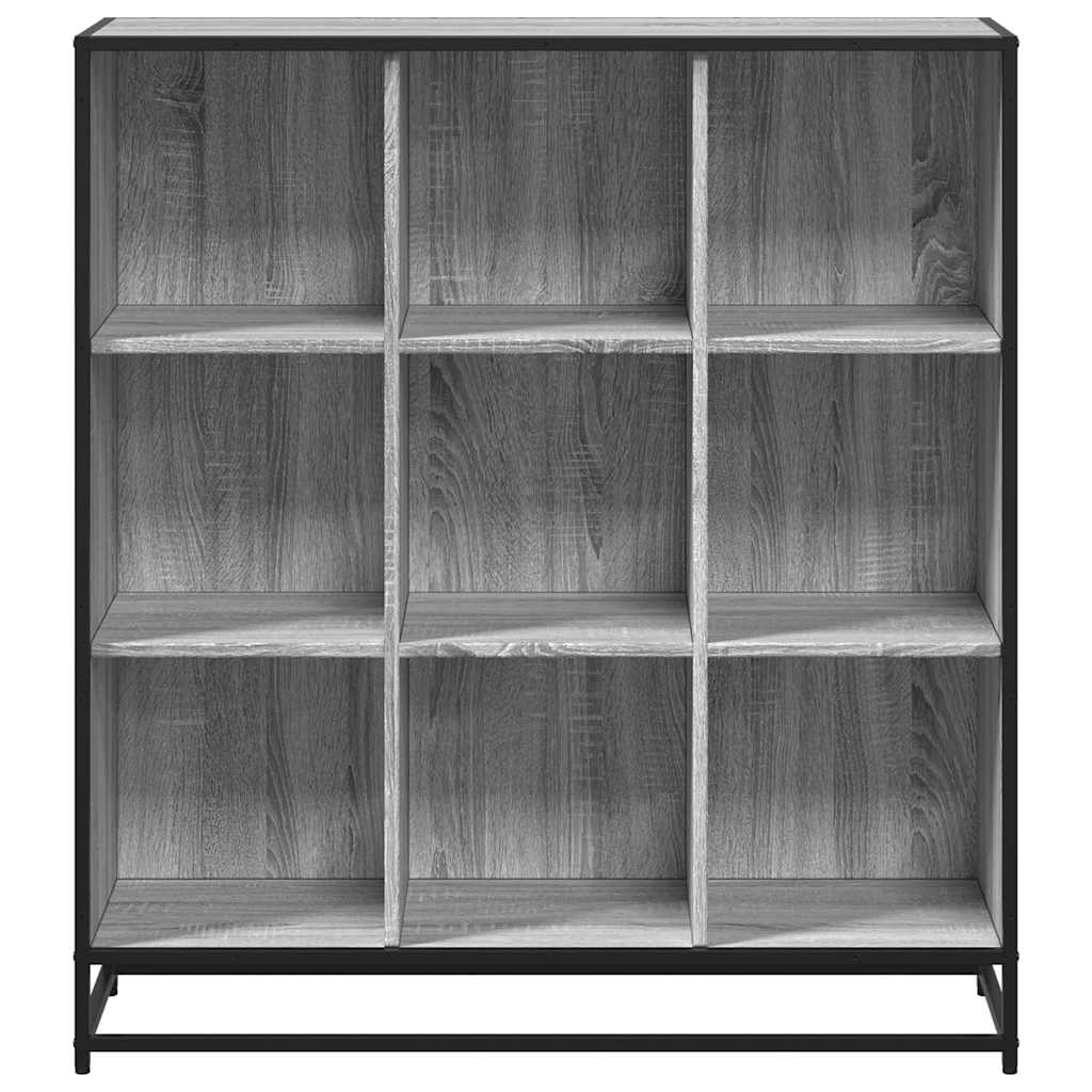 Bücherregal Schwarz 97,5x33x107,5 cm Holzwerkstoff und Metall