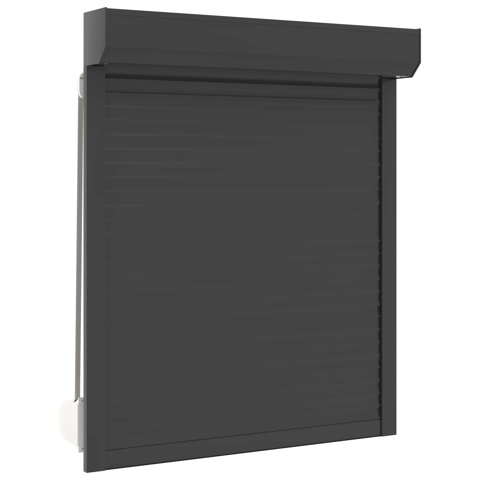 Rollladen Weiß 70 x 100 cm Aluminium und Polyurethan