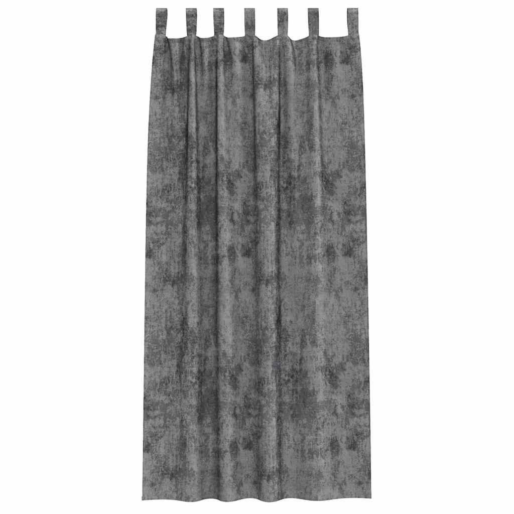 Samtvorhänge mit Vorhängen 2 pcs Weinrot 140 x 140 cm Samt