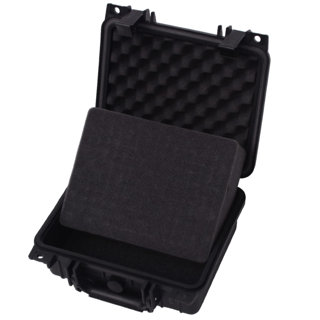 Koffer für Flugreise Tragbar Schwarz 46,5x21,5x17,5 cm PP