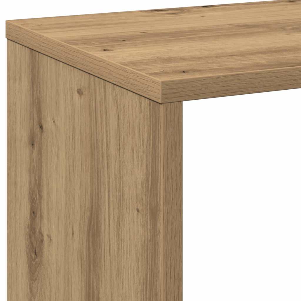 Bücherregal Weiß 137,5x29x137,5 cm Holzwerkstoff