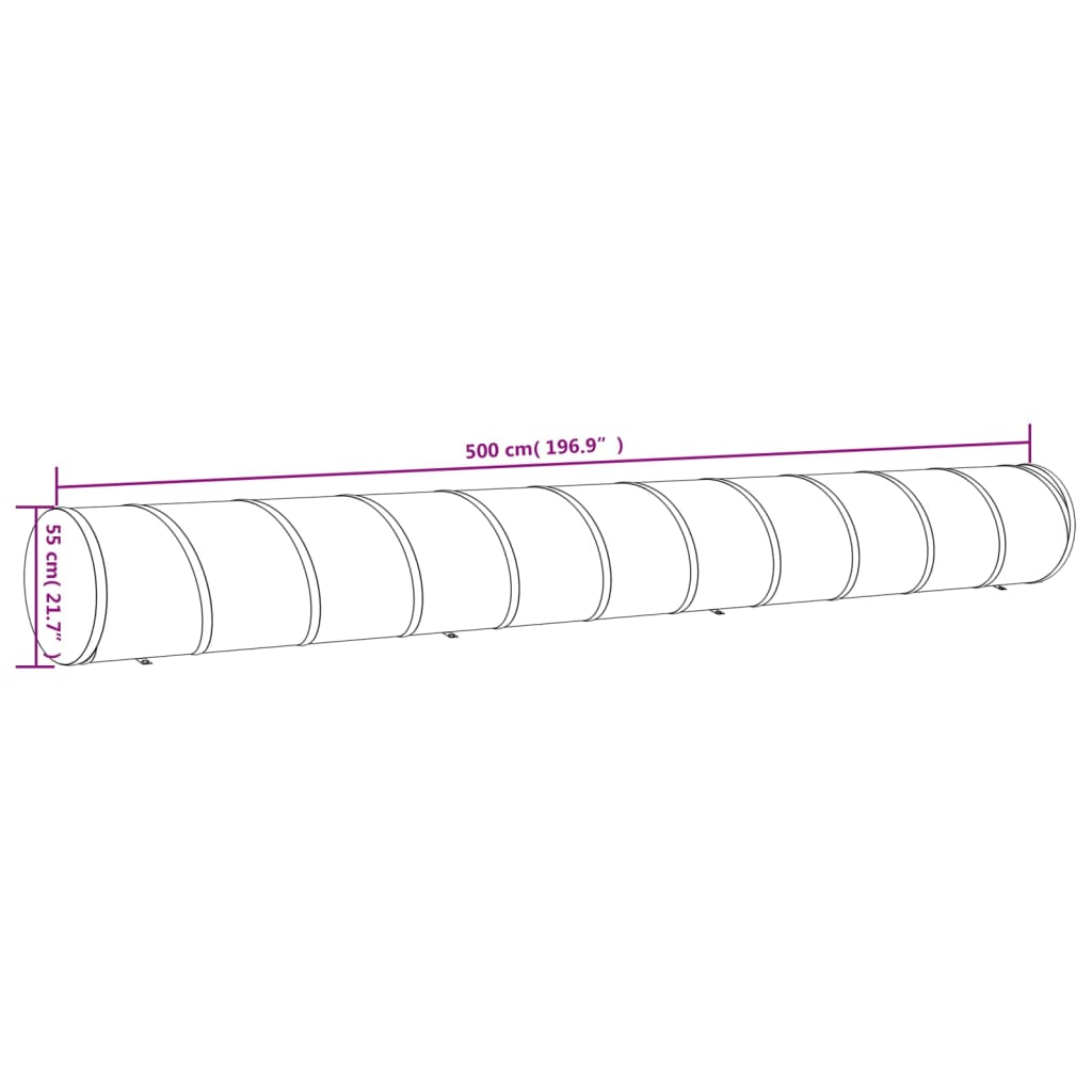 Hundetunnel Blau Ø 40x200 cm Polyester
