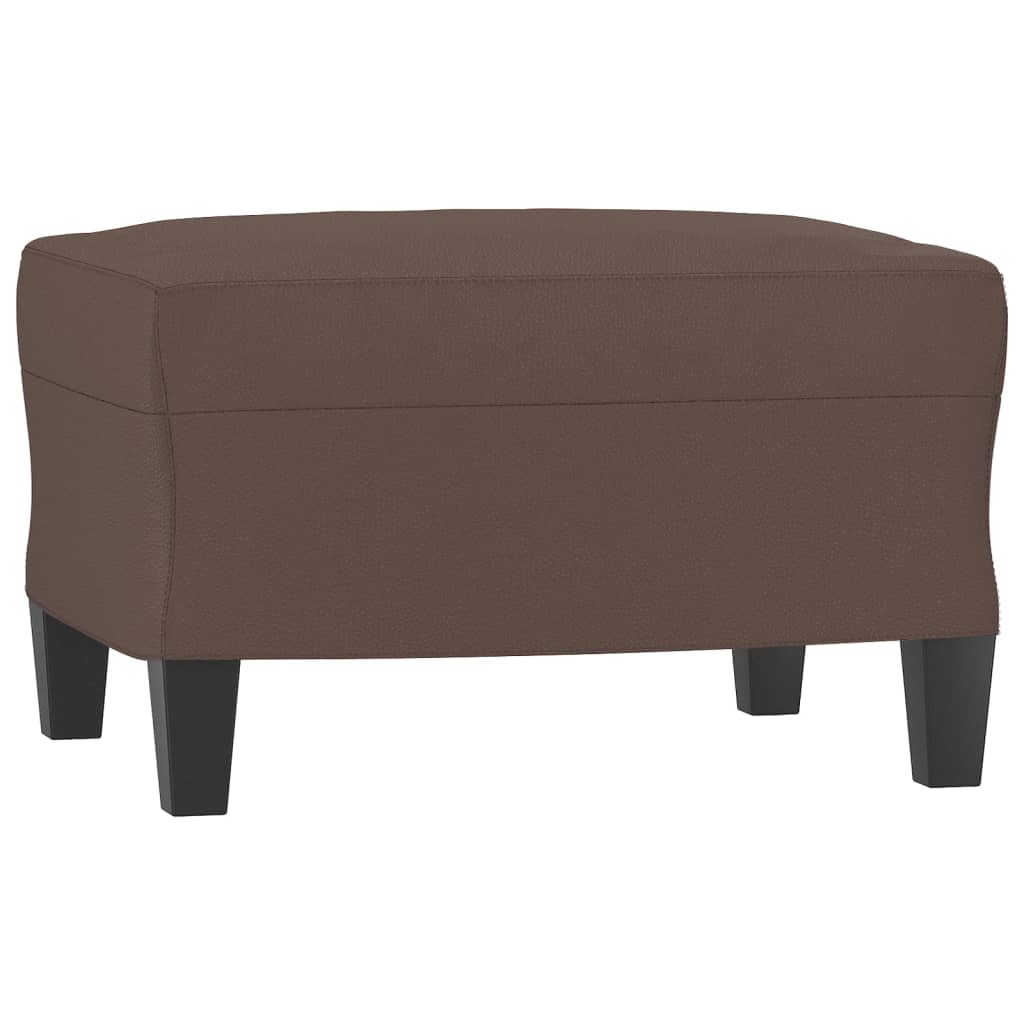 Fußhocker Schwarz 60x50x41 cm Kunstleder