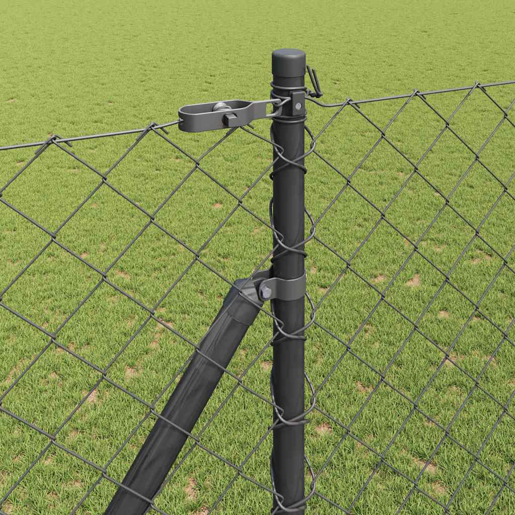Outdoor Kettenglied-Zaun Erdfixierung 10 x 0,4 m Grün Netz