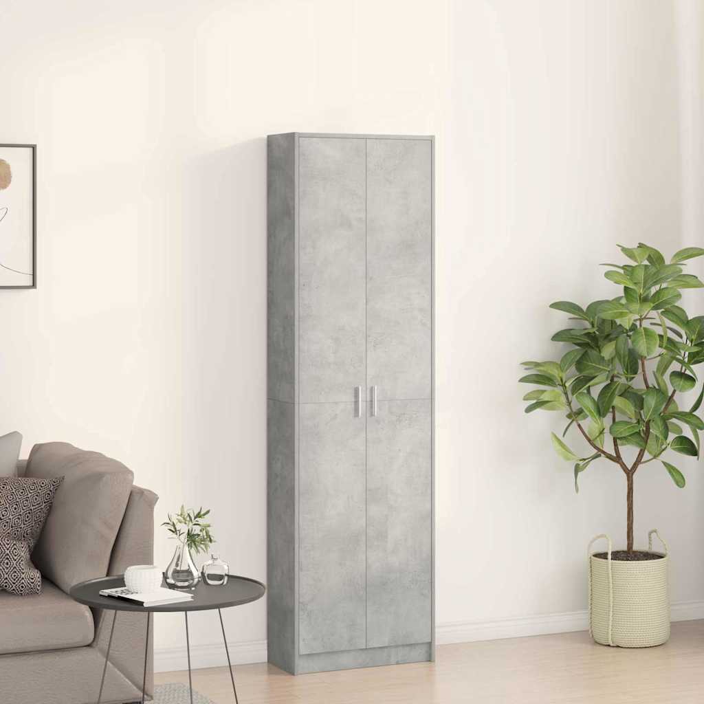 Kleiderschrank mit Regal Schwarz Eichen-Optik 55 x 25 x 189 cm