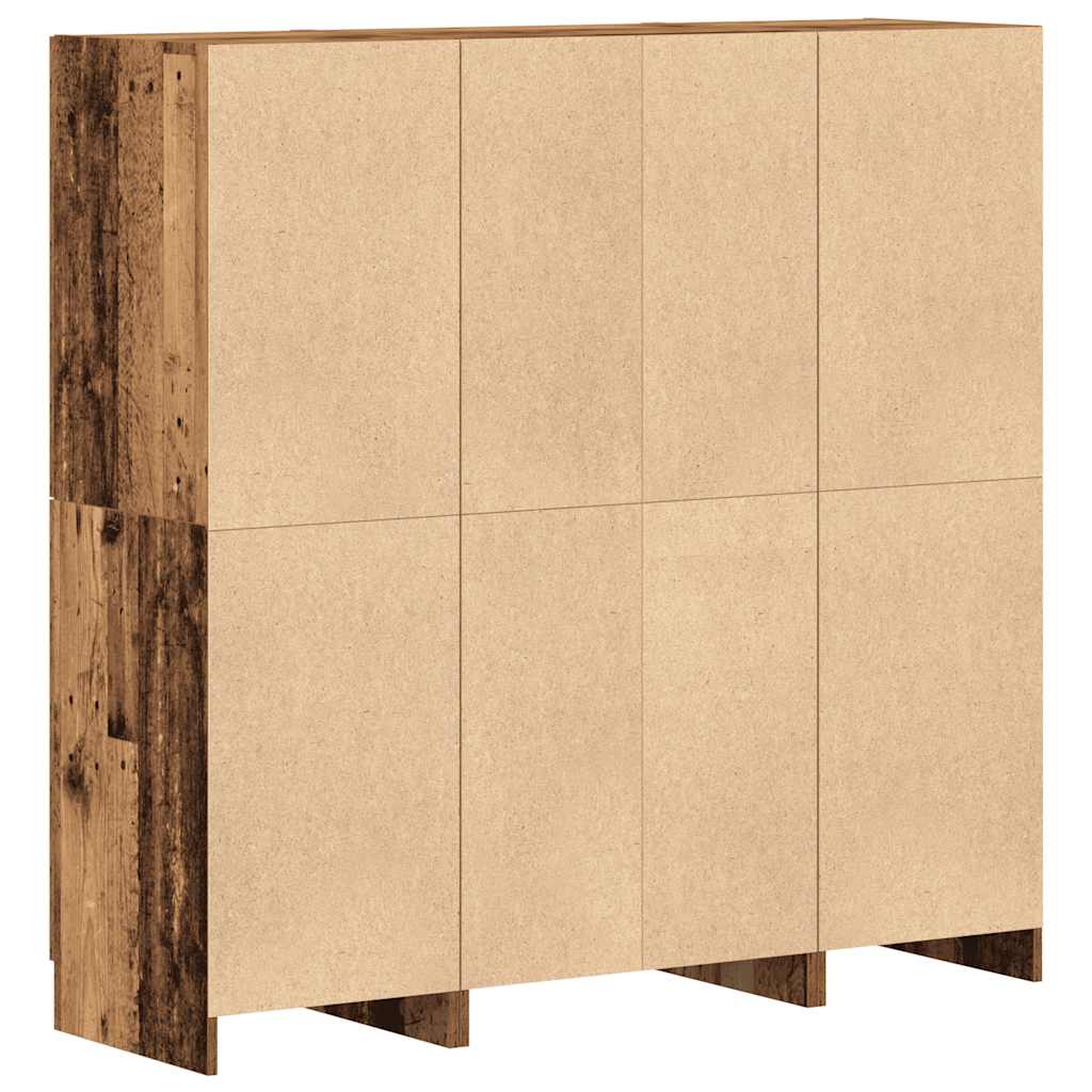 3-tlg. Küchenschrank-Set Weiß Holzwerkstoff