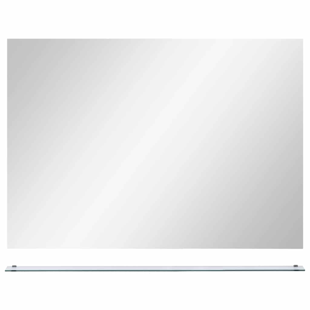 Wandspiegel mit Regal 50×60 cm Hartglas