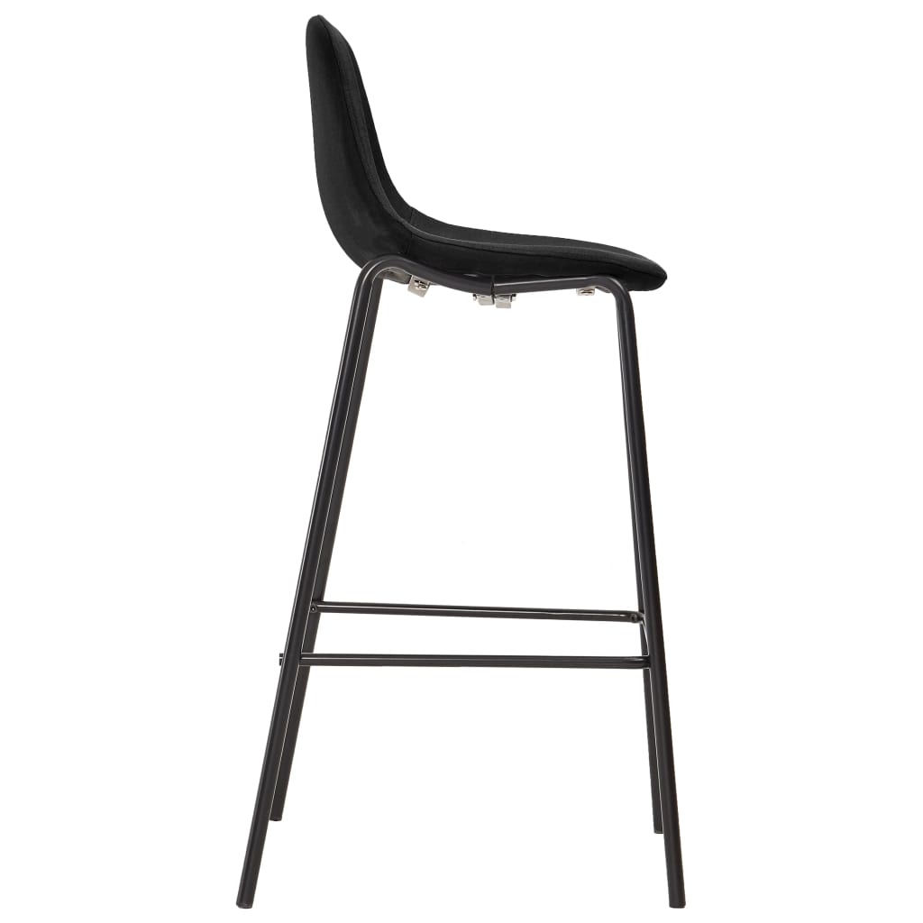 5-tlg. Bar-Set Stoff Dunkelgrau