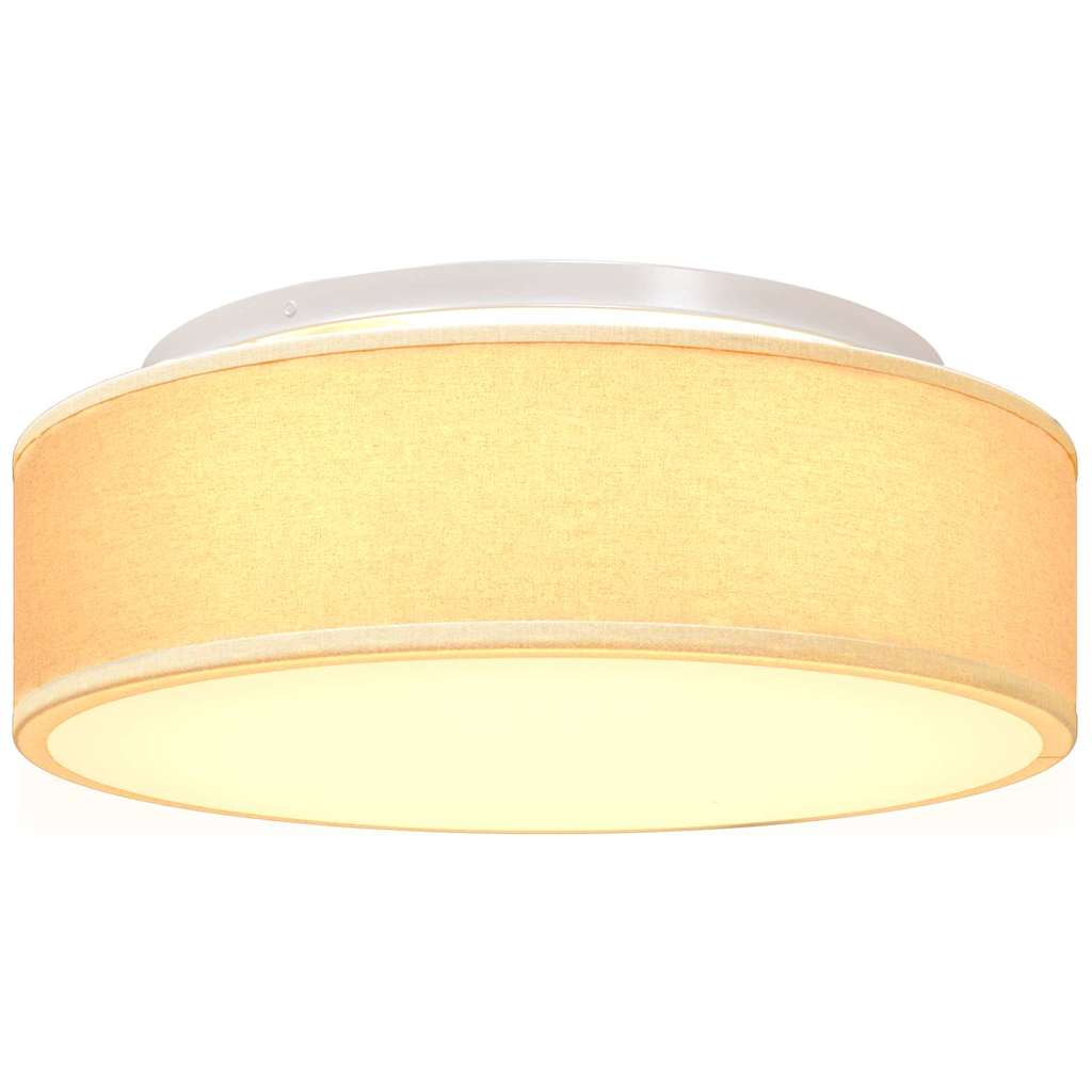 Deckenlampe mit Strahlern Schwarz 30 x 30 x 13,5 cm Stoff