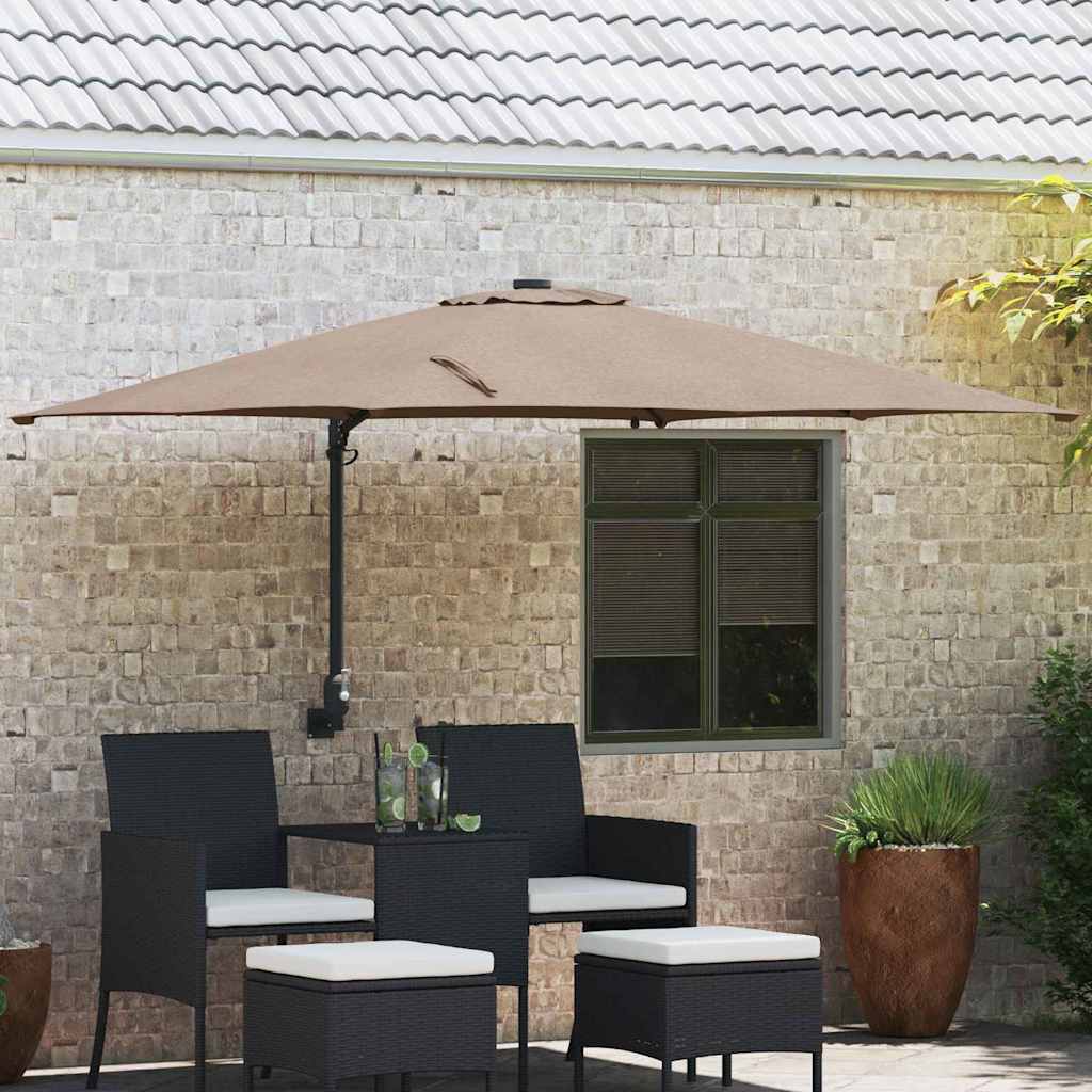 Garten-Sonnenschirm Sand 248,5 x 247,5 x 160 cm