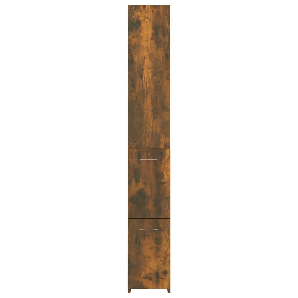 Badschrank Weiß 25x26,5x170 cm Holzwerkstoff