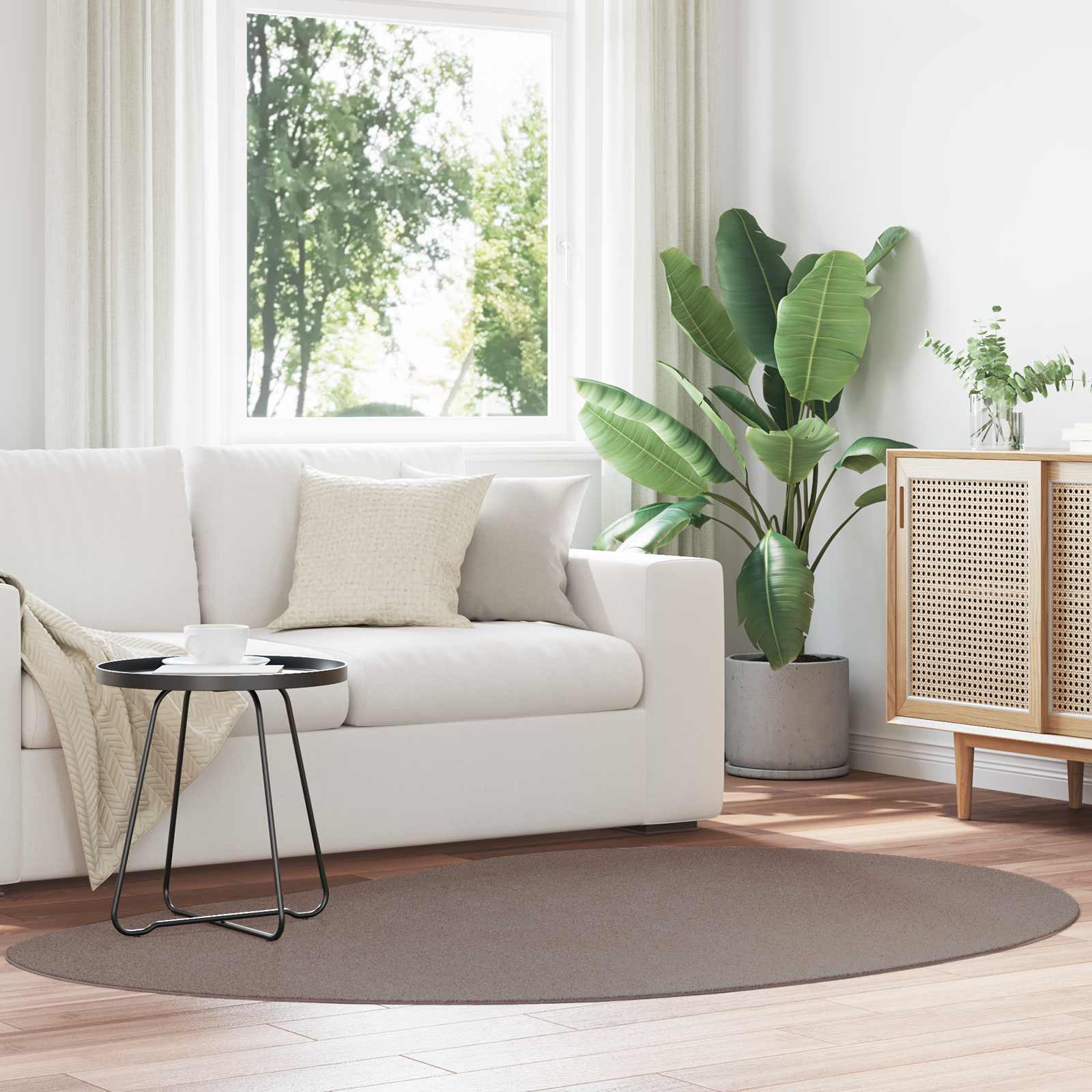 Bereichsteppiche HUARTE Anthrazit 100 x 200 cm Polyester