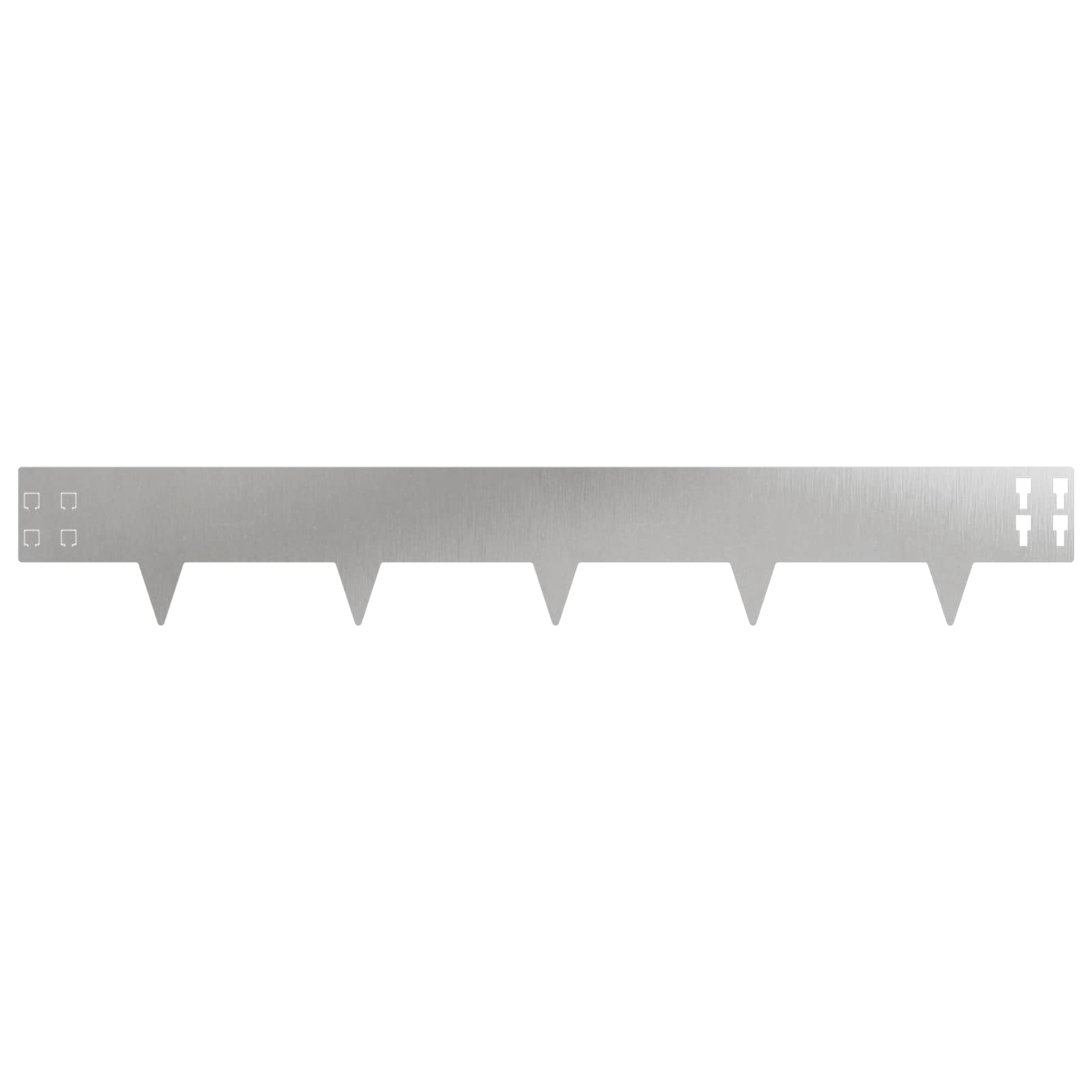 Raseneinfassung 10 pcs 100 x 12 cm Stahl Schwarz
