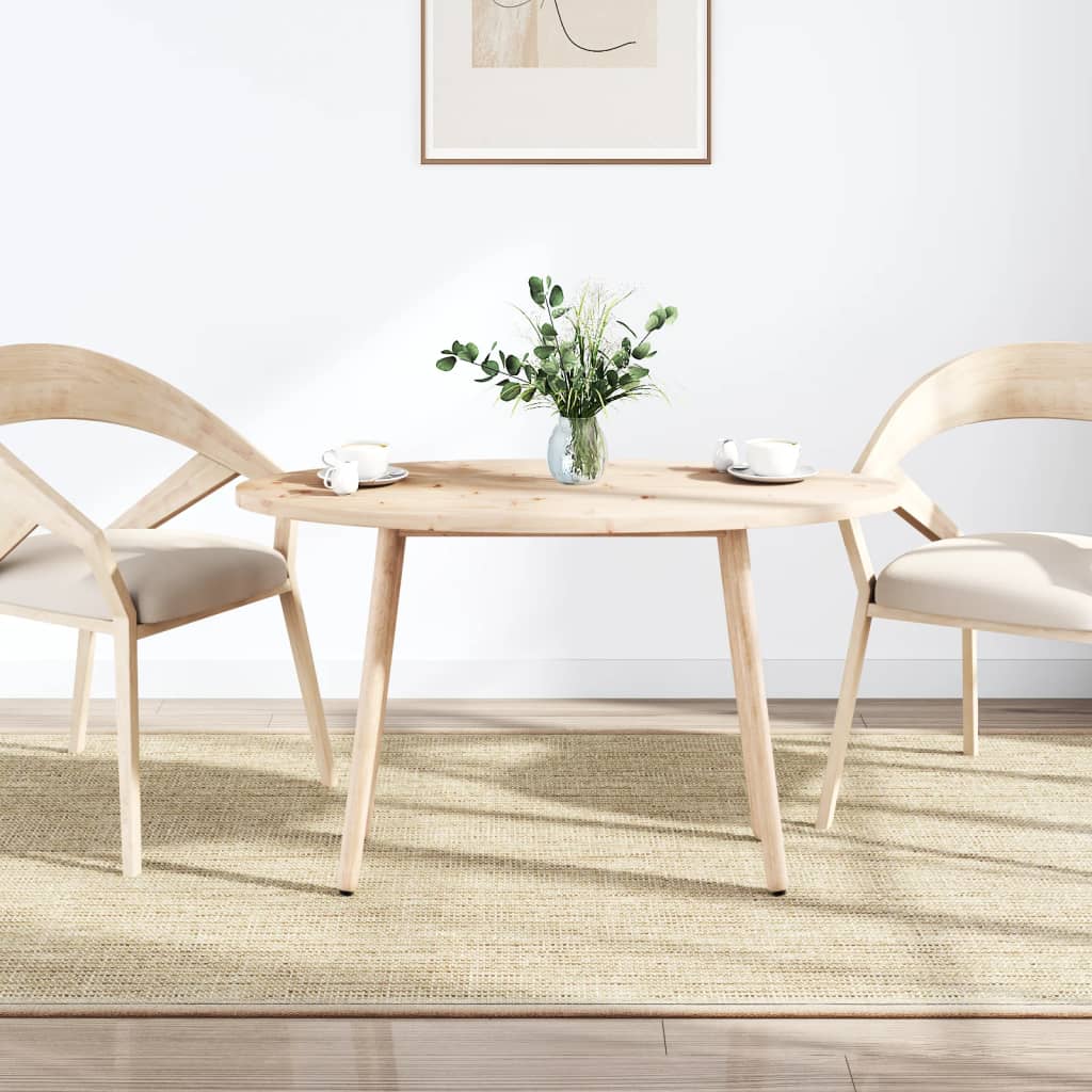 Tischplatte 70x35x2,5 cm Massivholz Kiefer Oval
