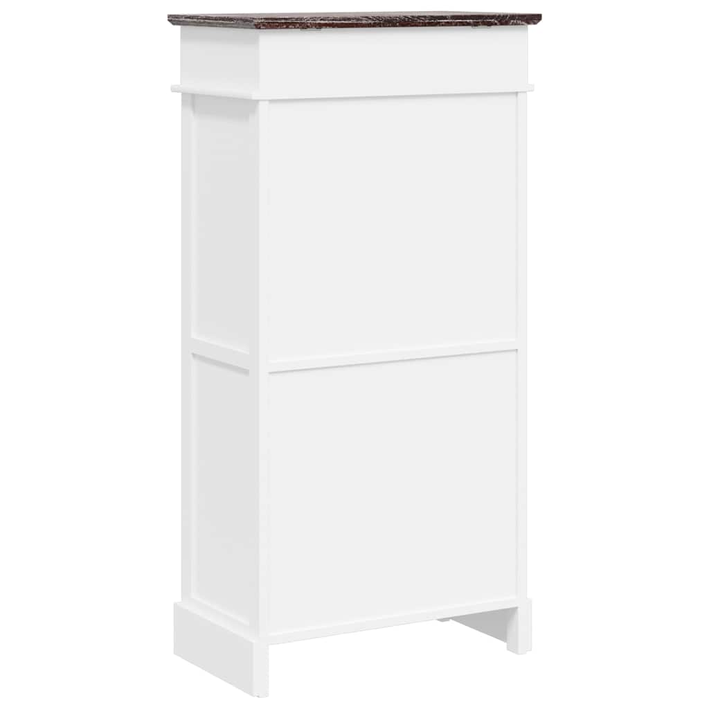 Schuhschrank Grau 50 x 28 x 98 cm Paulownia Holz