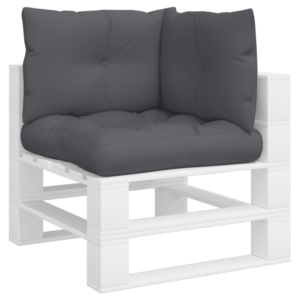 Palettenkissen 3-tlg. Taupe Stoff