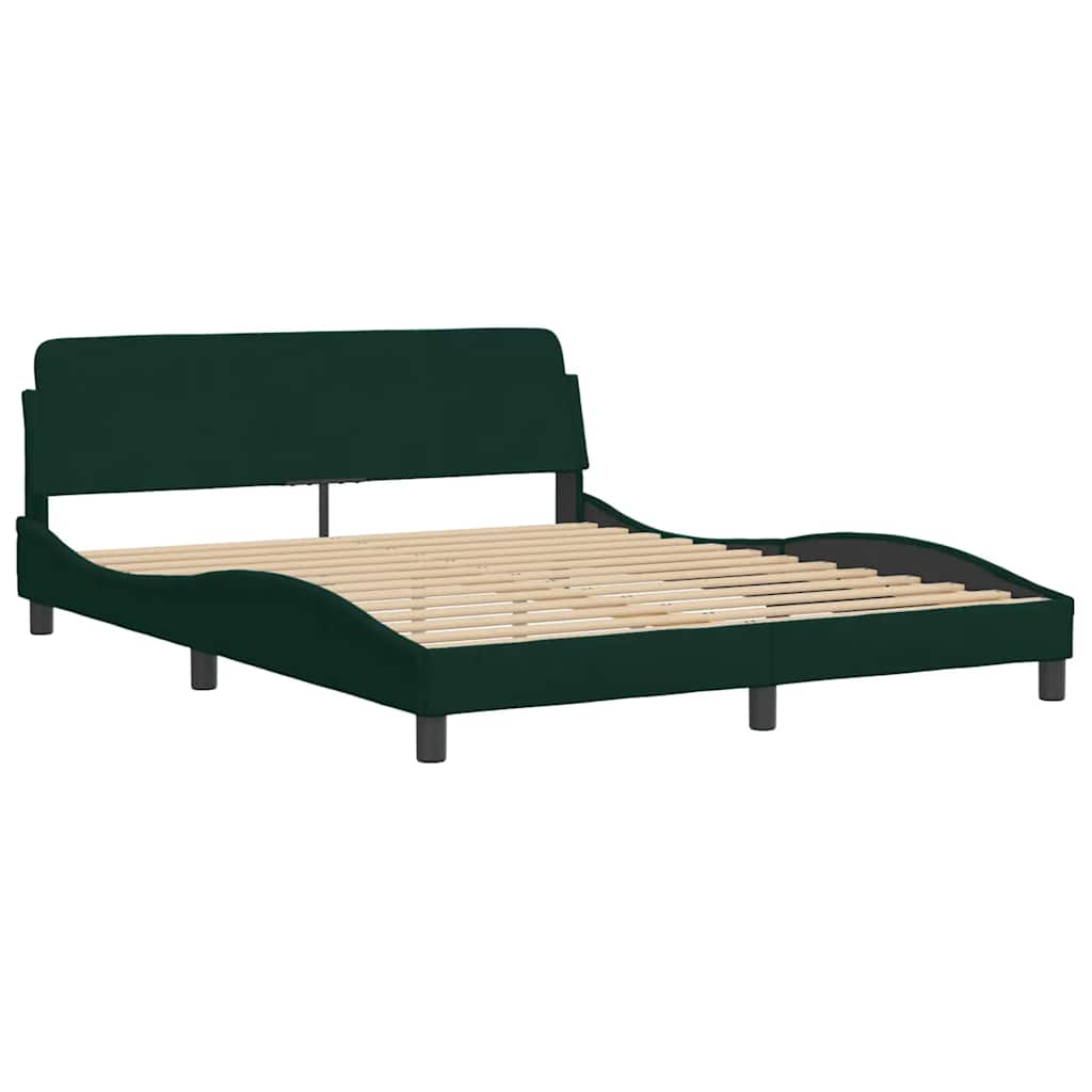 Bett mit Matratze "Dover" Hellgrau 80x200 cm Samt