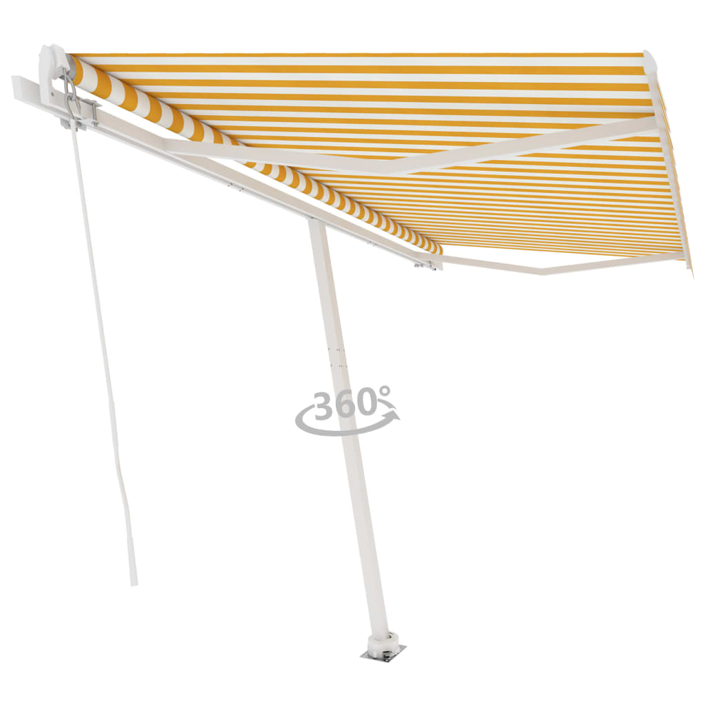 Standmarkise Manuell Einziehbar 300x250 cm Creme