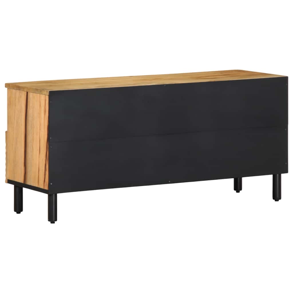 TV-Schränk mit Regal Braun 100 x 33,5 x 46 cm Massivholz Mango