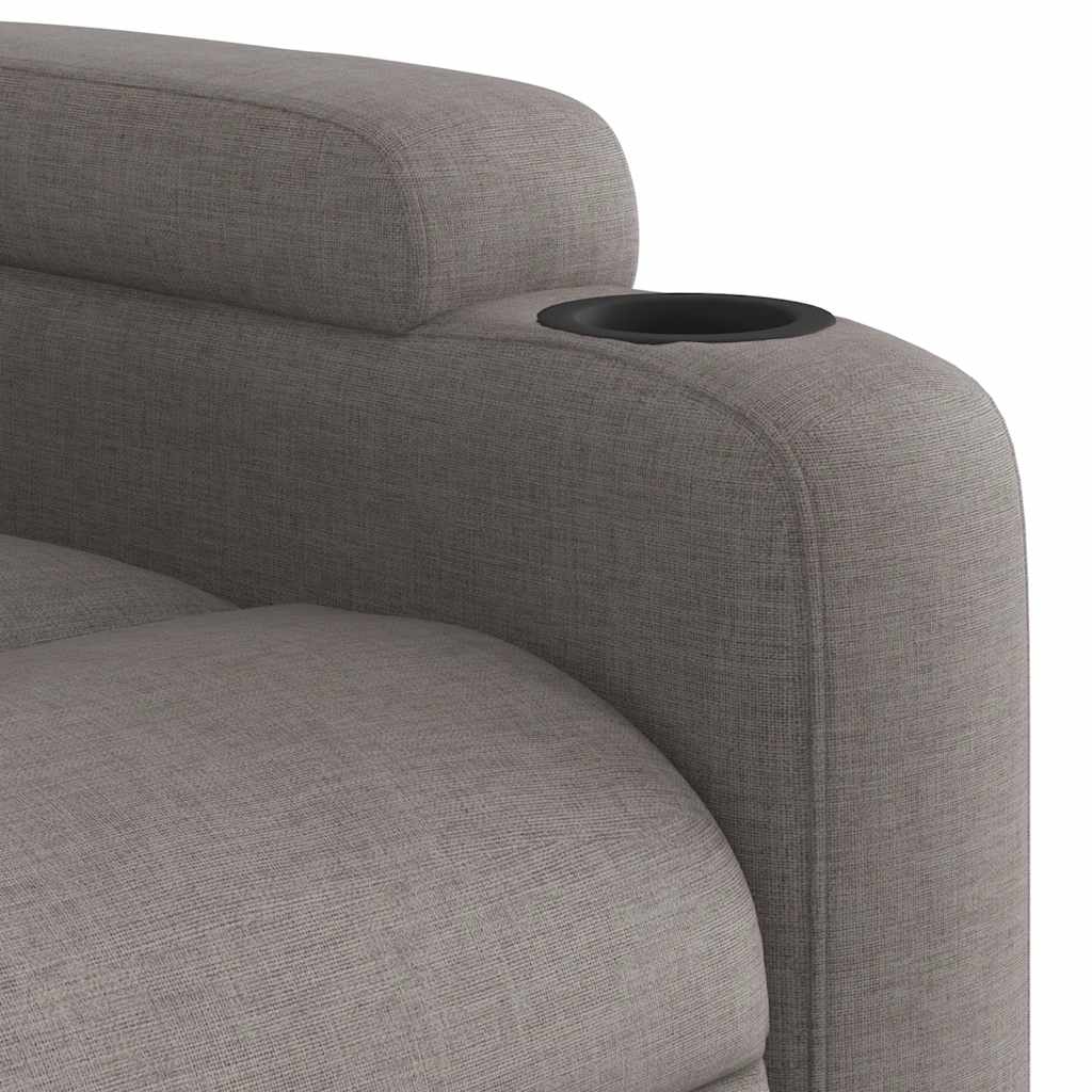 Relaxsessel Elektrisch Dunkelgrau Stoff