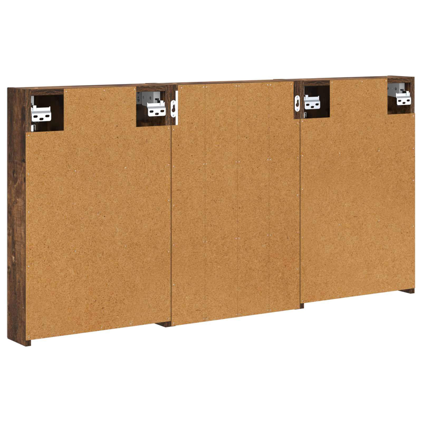 Badezimmerschrank-Set 3 pcs 80 x 10,5 x 50 cm Holzwerkstoff