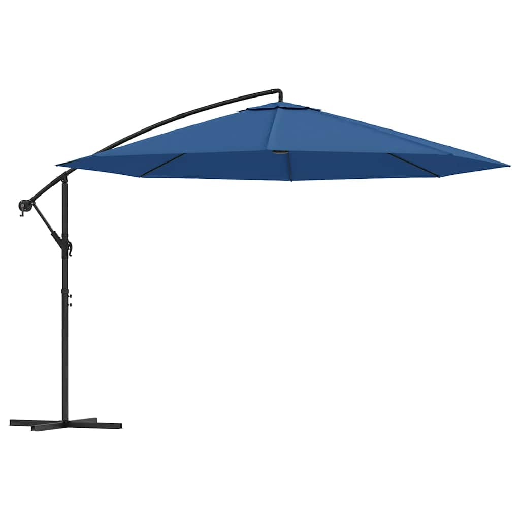 Ampelschirm mit Aluminium-Mast 350 cm Taupe