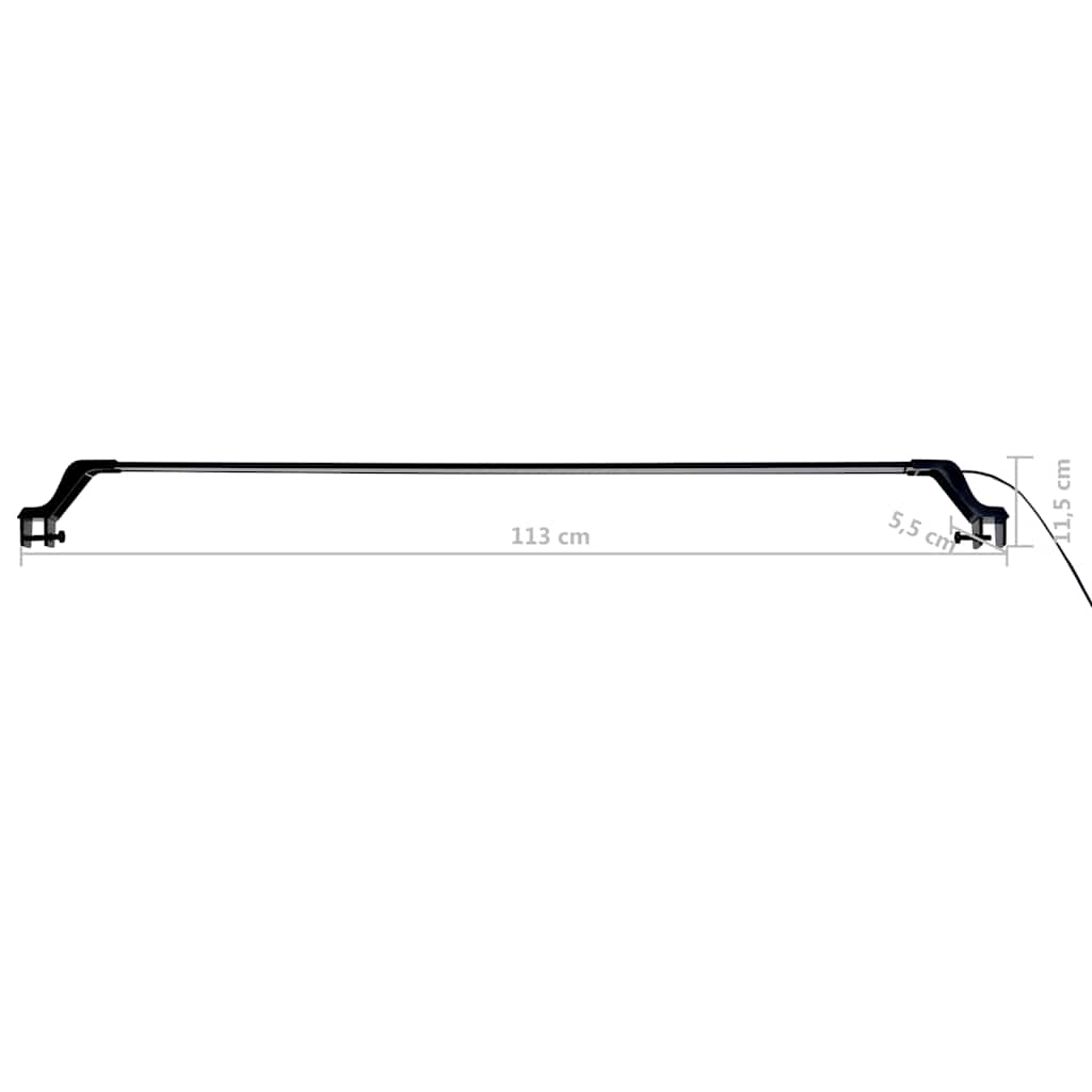 LED-Aquariumleuchte mit Klemme 25-45 cm Blau und Weiß