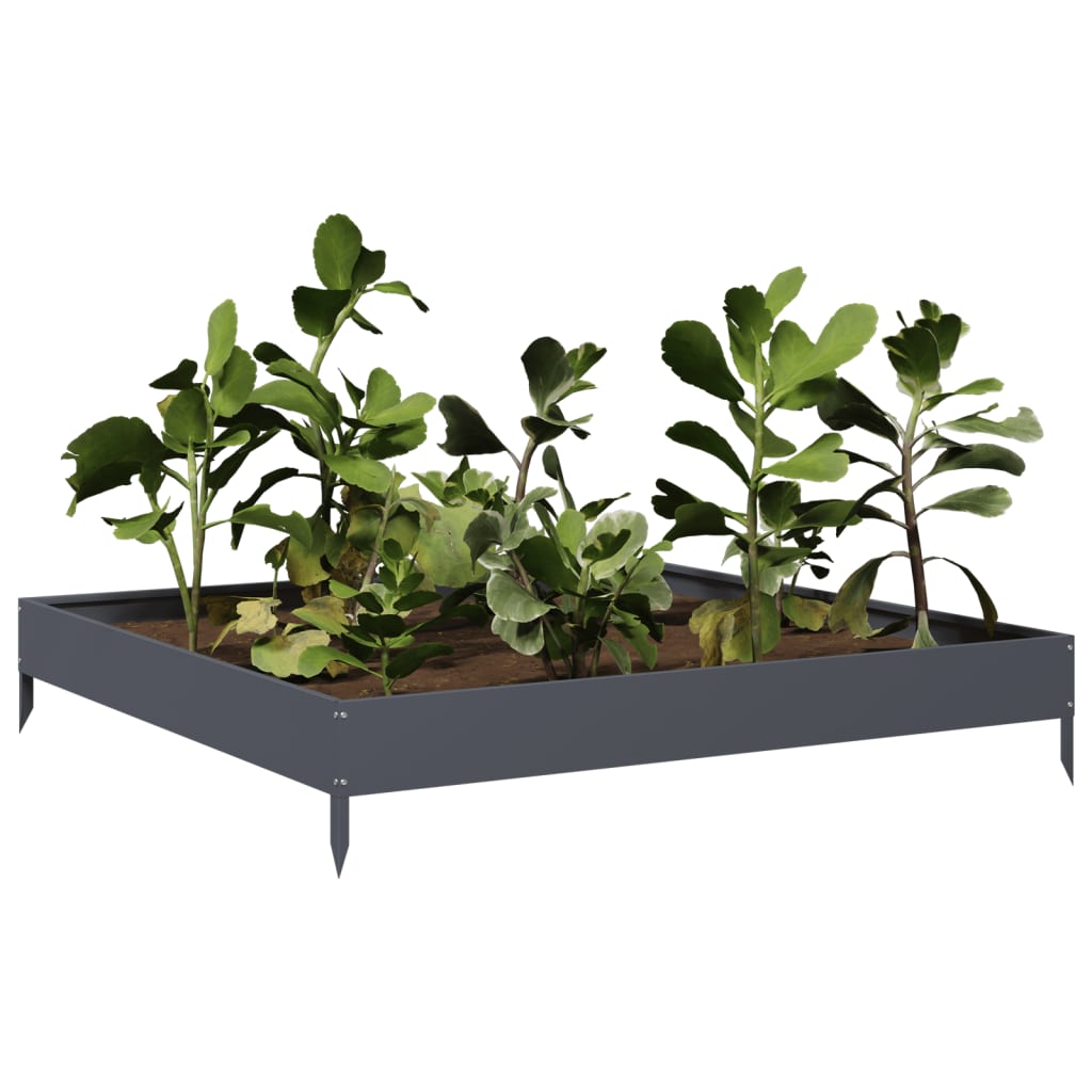 Hochbeet 100x100x18,5 cm Cortenstahl