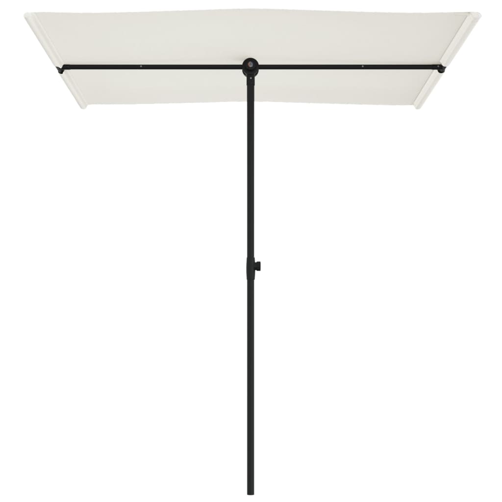 Sonnenschirm mit Aluminium-Mast 180x110 cm Bordeauxrot