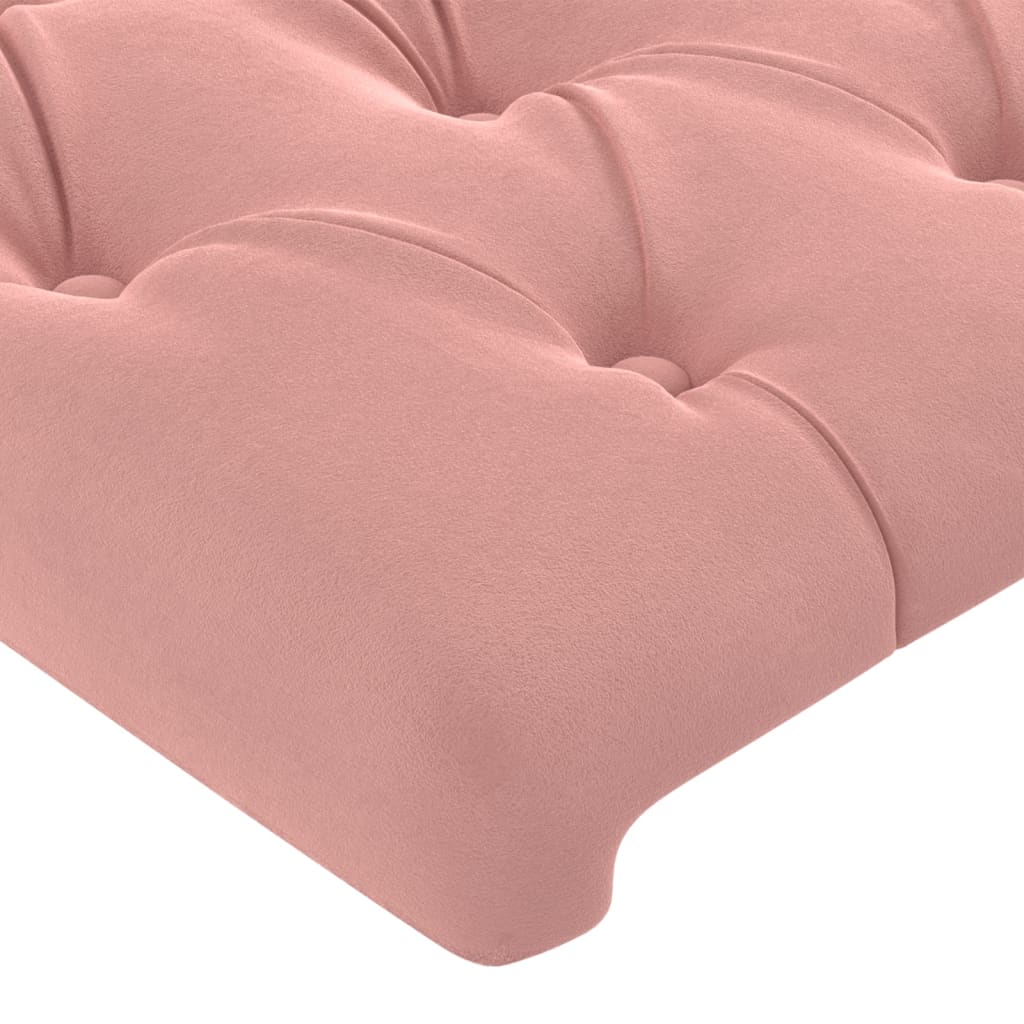 Kopfteil mit Ohren Dunkelblau 93x16x78/88 cm Samt