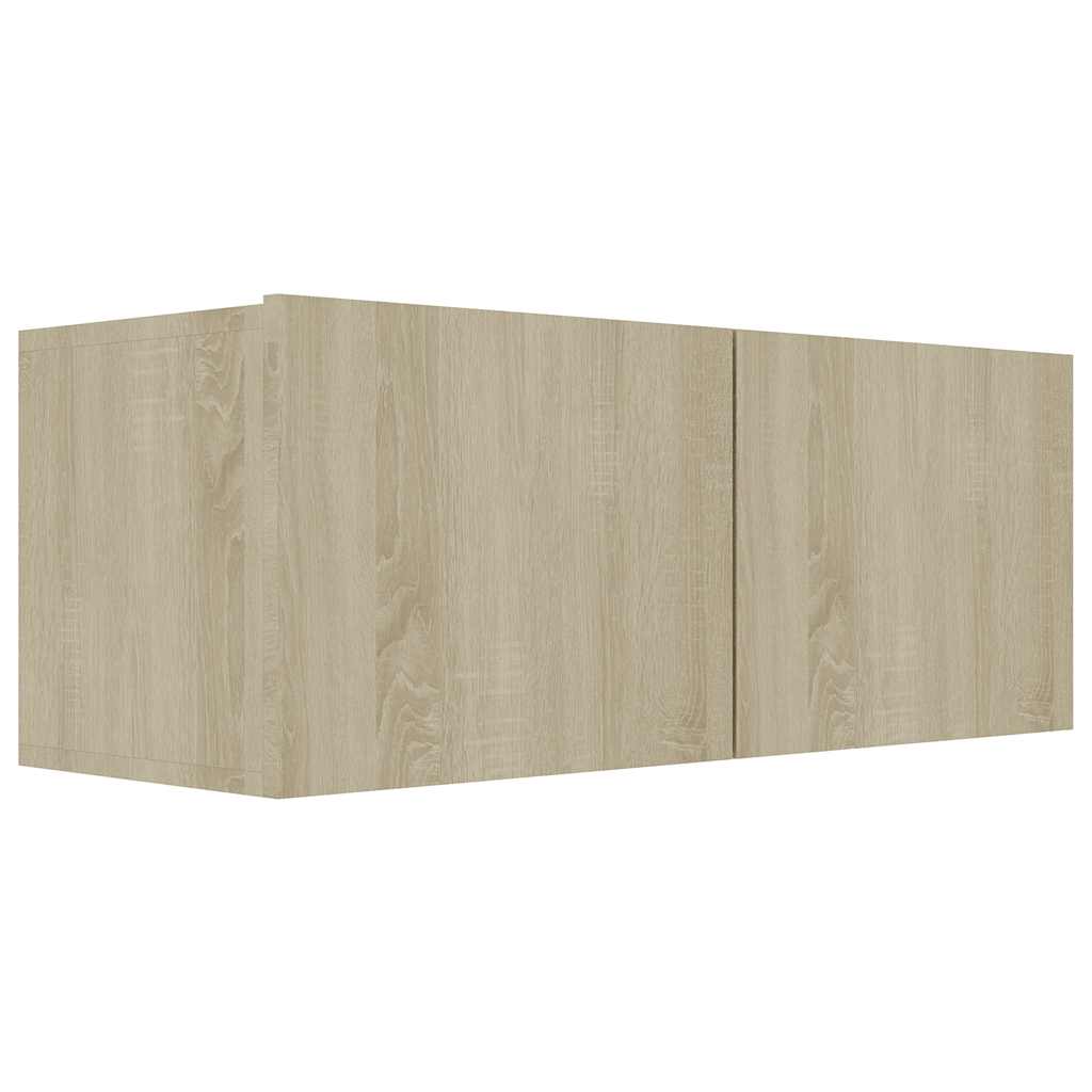 4-tlg. TV-Schrank-Set Weiß Holzwerkstoff