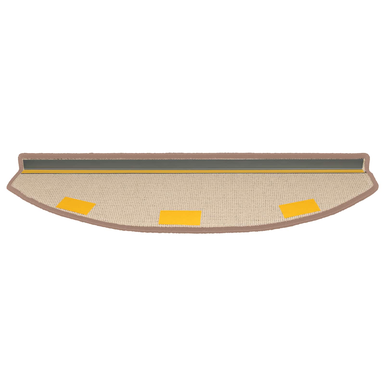 Stufenmatten 15 Stk. 56x17x3 cm Anthrazit Halbrund