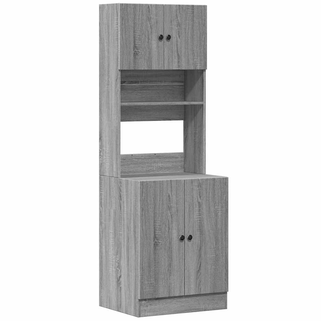 Küchenschrank Weiß 60x50x180 cm Holzwerkstoff