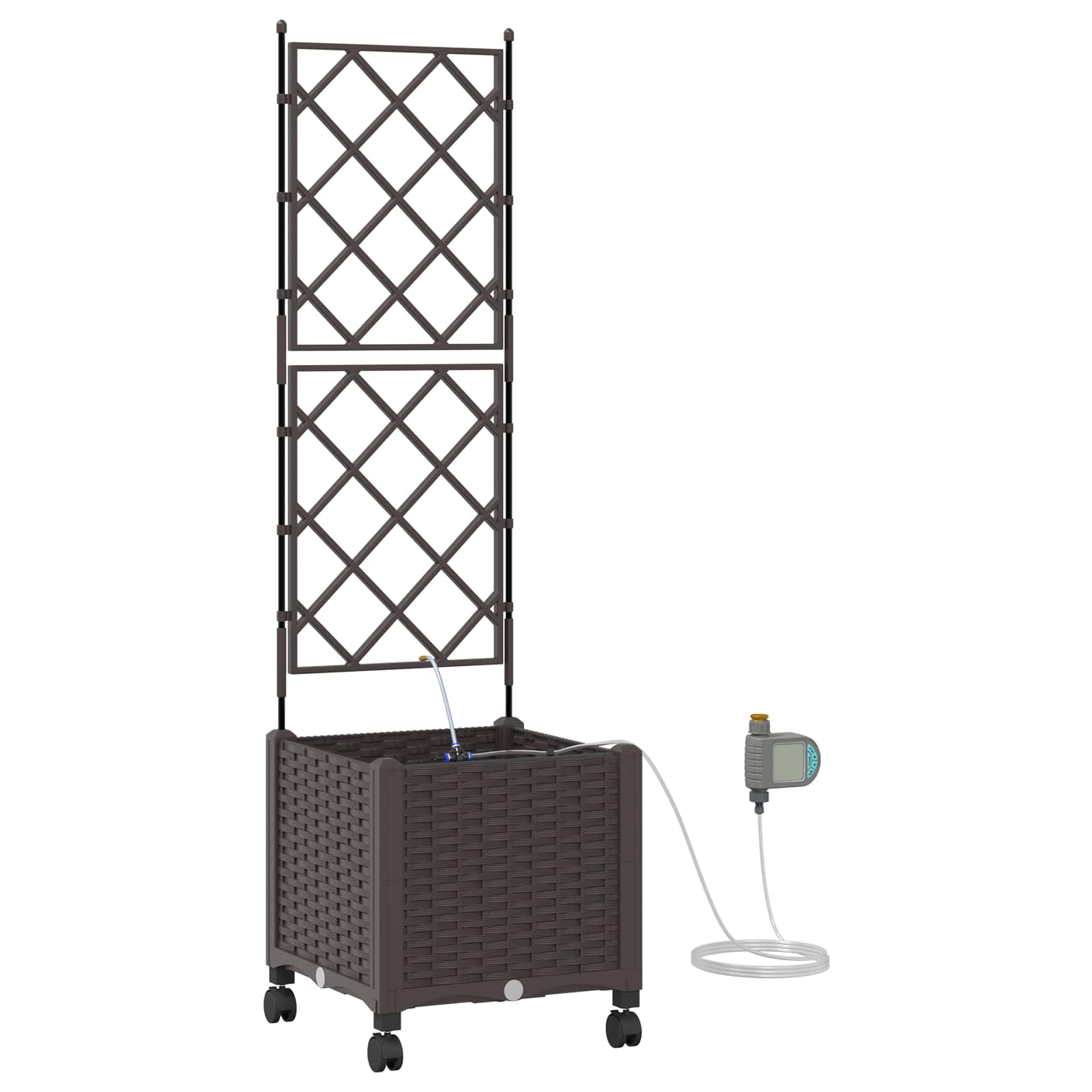 Garten-Pflanzgefäß 4 Stk. Braun 160 x 40 x 22 cm PP