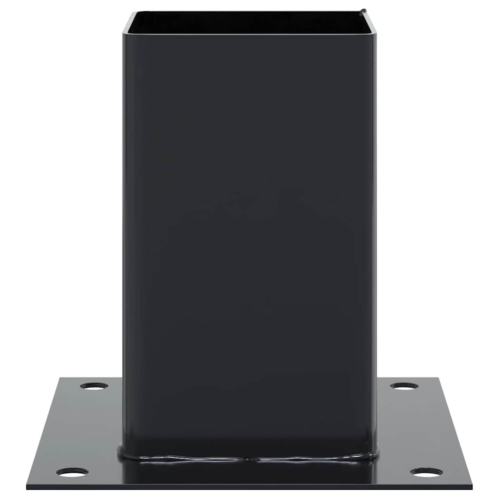 Pfostenträger Quadratisch 4Stk. Silber 46x46mm Verzinkter Stahl